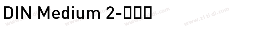 DIN Medium 2字体转换